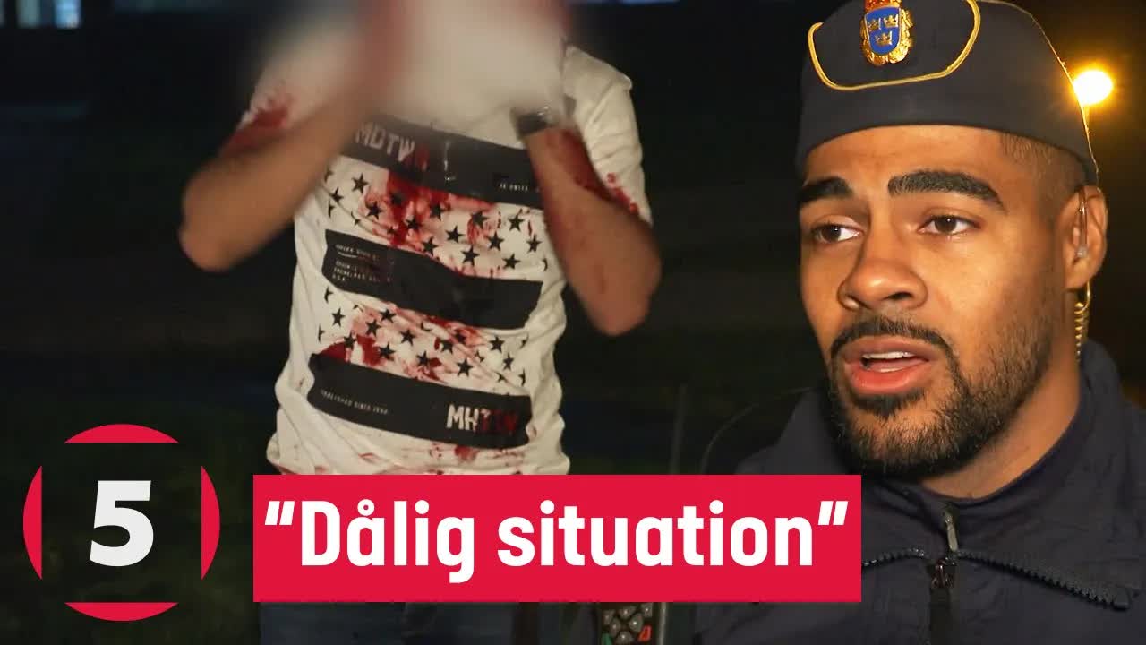 Polisens utryckningar vid brand och blodig misshandel