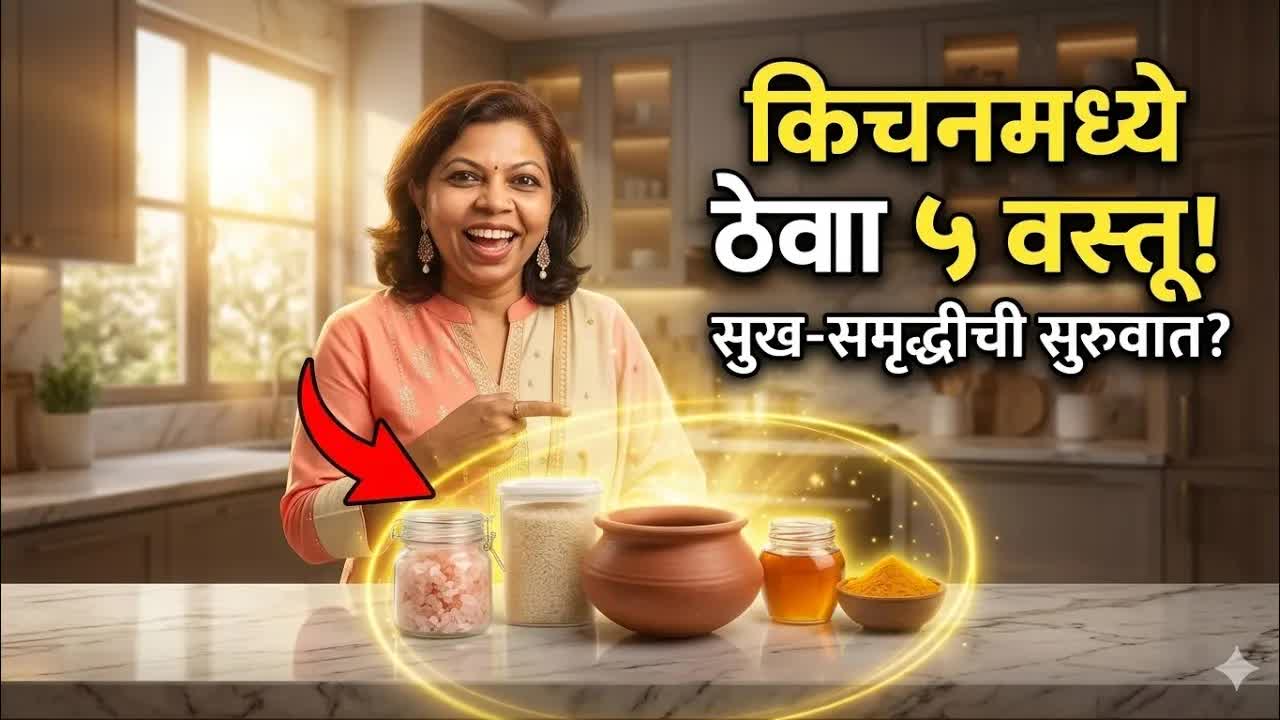 किचनमध्ये ठेवा या 5 शुभ वस्तू