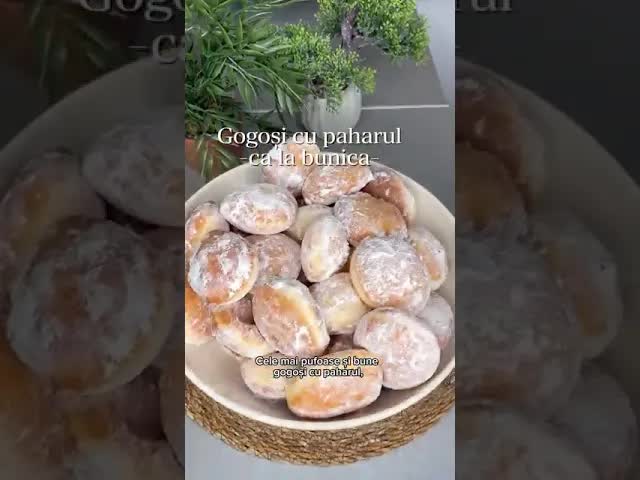 Gogoși pufoase cu paharul, rețeta bunicii