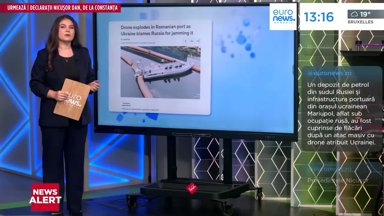 Ce a scris presa despre explozia dronei din Constanța