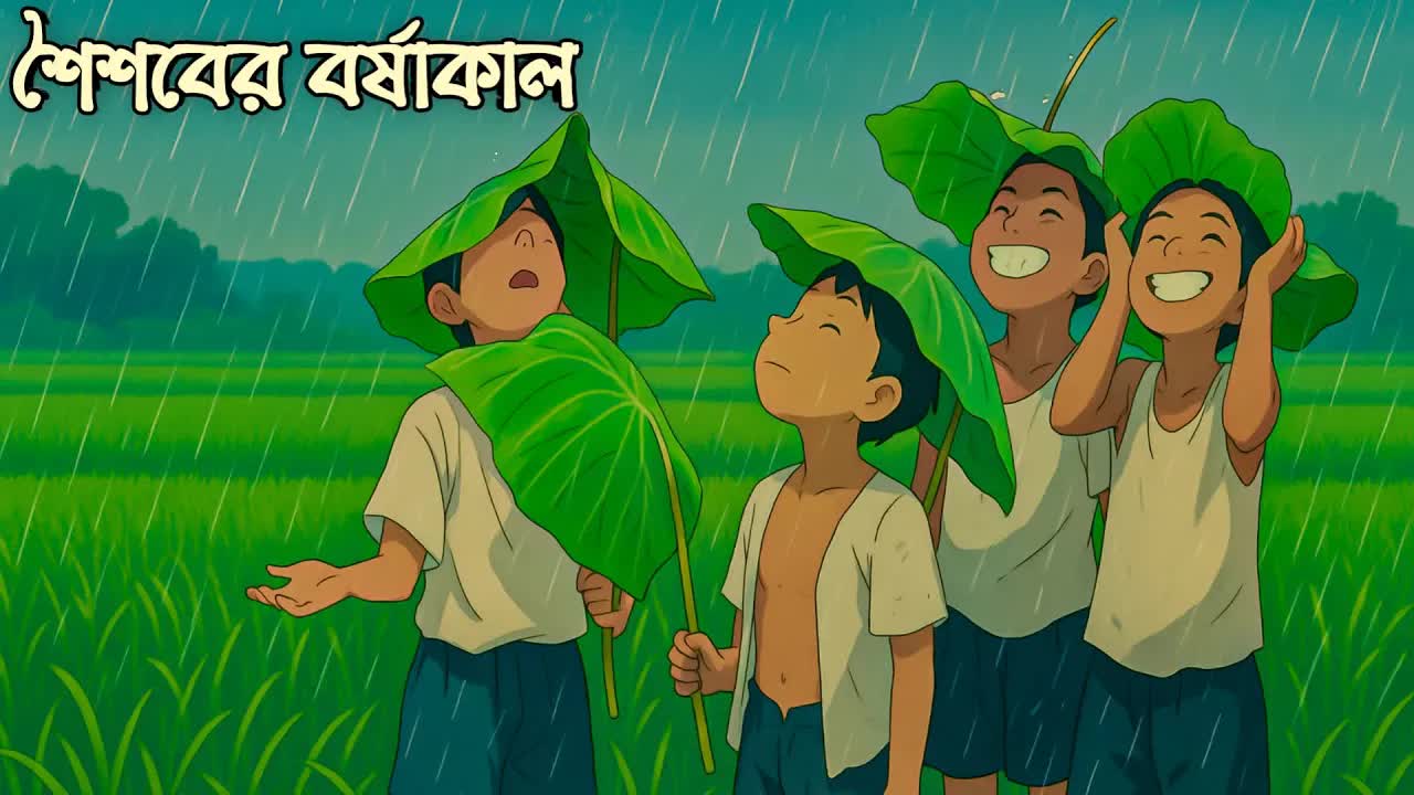 শৈশবের বর্ষাকালের মধুর স্মৃতি