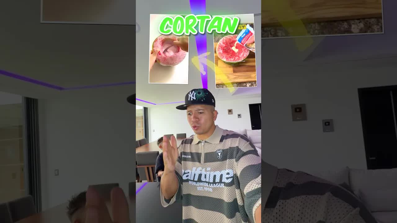 Haciendo helado con fruta y leche