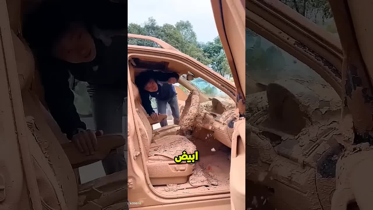 بابا نظف عربية رونالدو علشان يعالج ماما