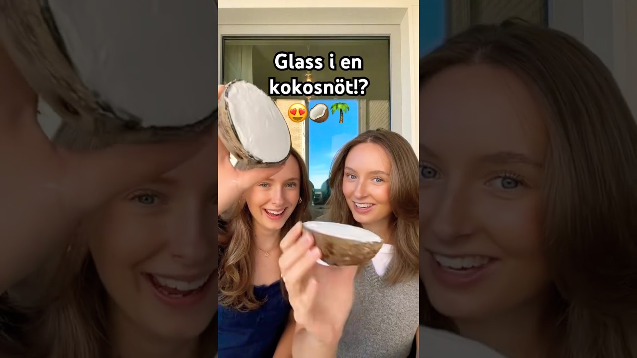 Vi testar glass i en kokosnöt!