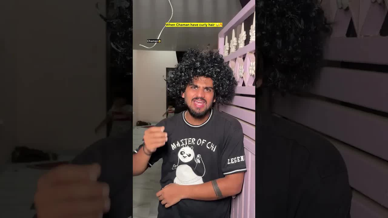 Chaman Ke Curly Baalon Ki Comedy