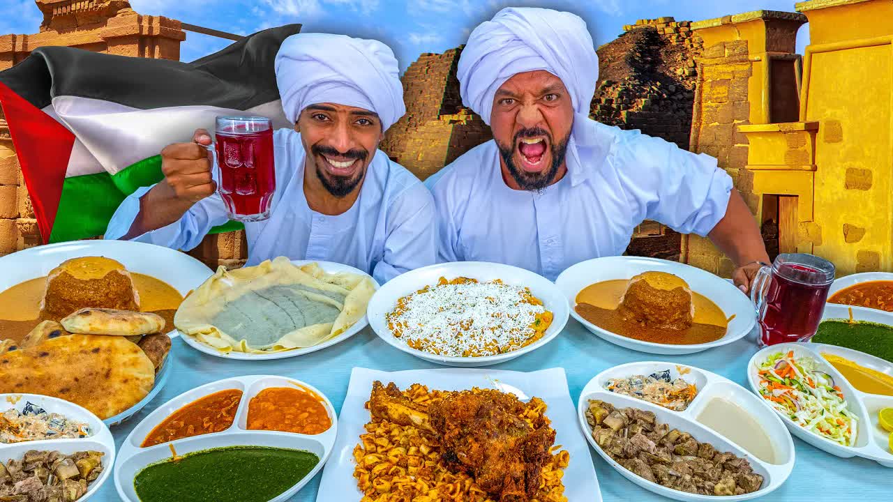 تحدي الاكل السوداني: تجربة طعم الفته والعصيدة