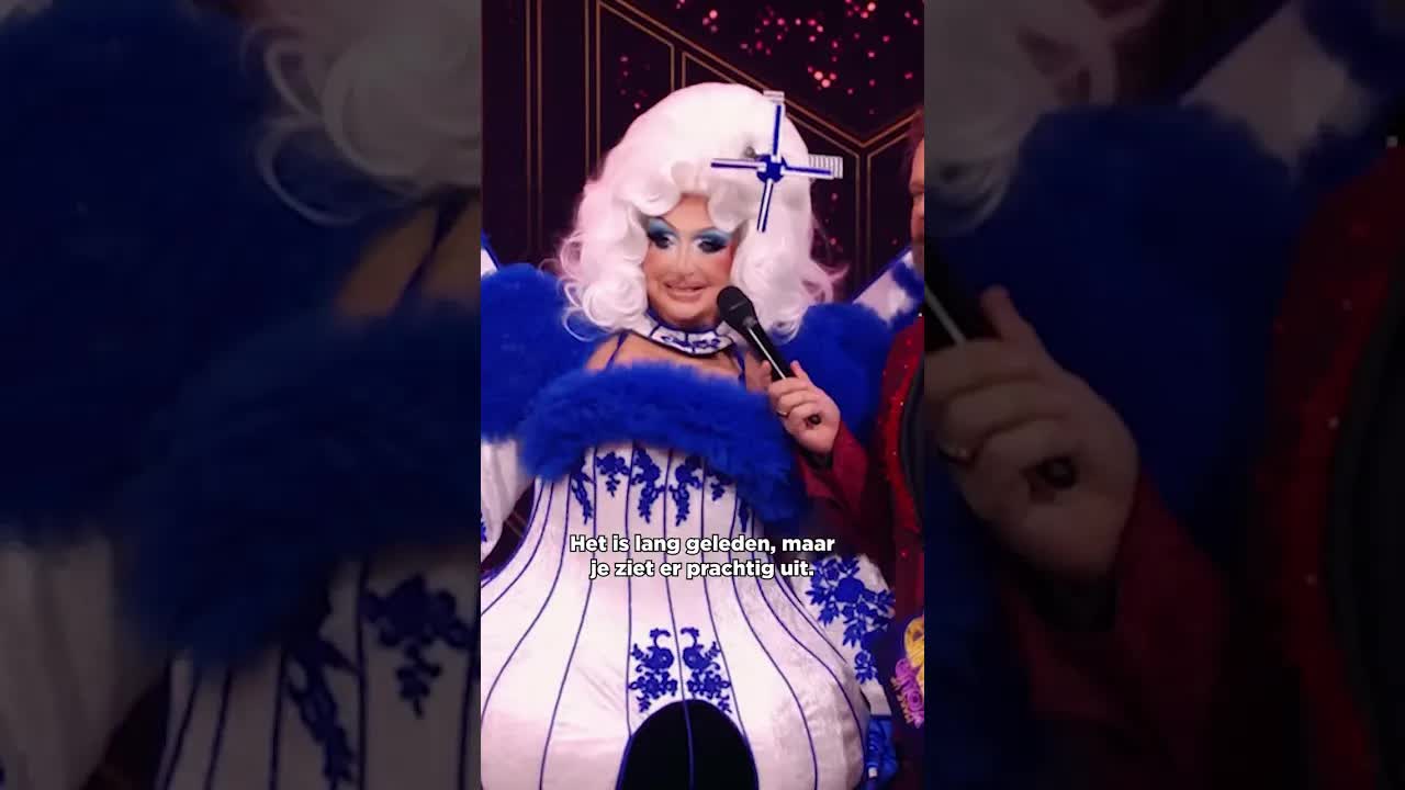 Catherine Keyl Ontmaskerd als Drag Queen