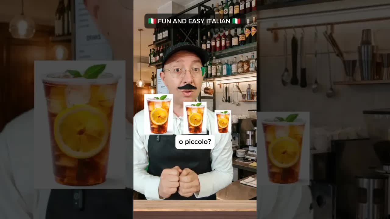 Ordinare un tè freddo al bar
