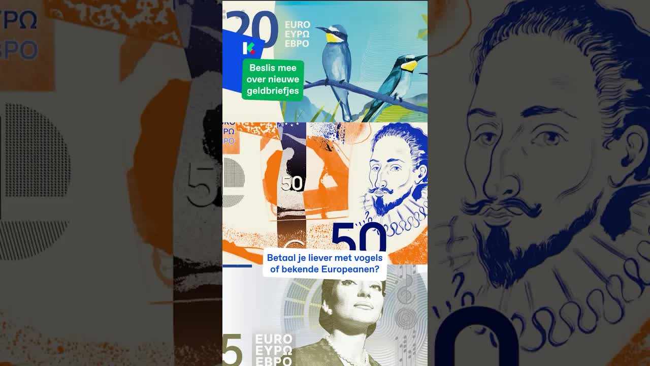 Nieuwe eurobriefjes: jij mag meebeslissen