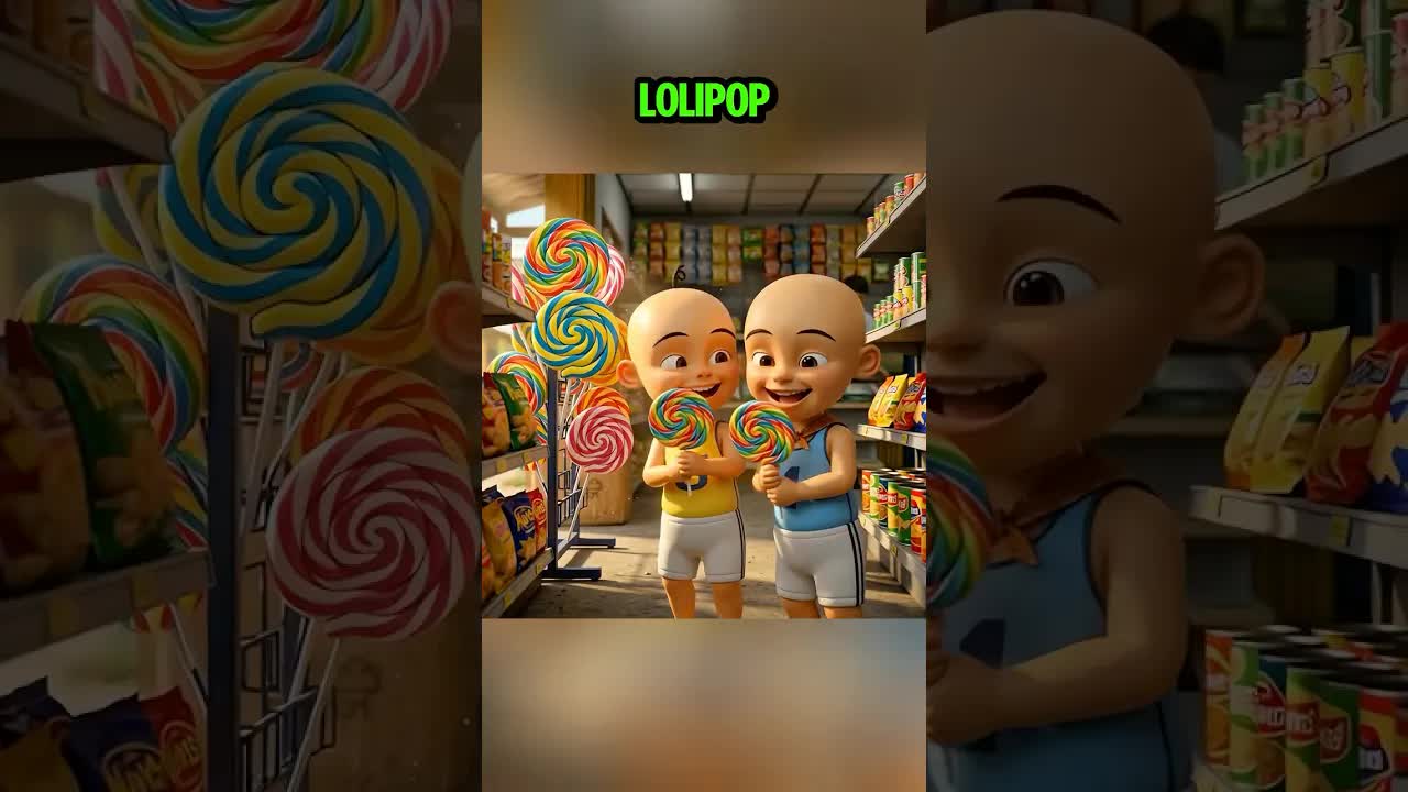 Upin Dan Ipin Beli Lollipop Di Kedai