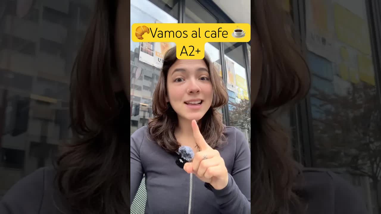 Aprendiendo presente y pasado en una cafetería