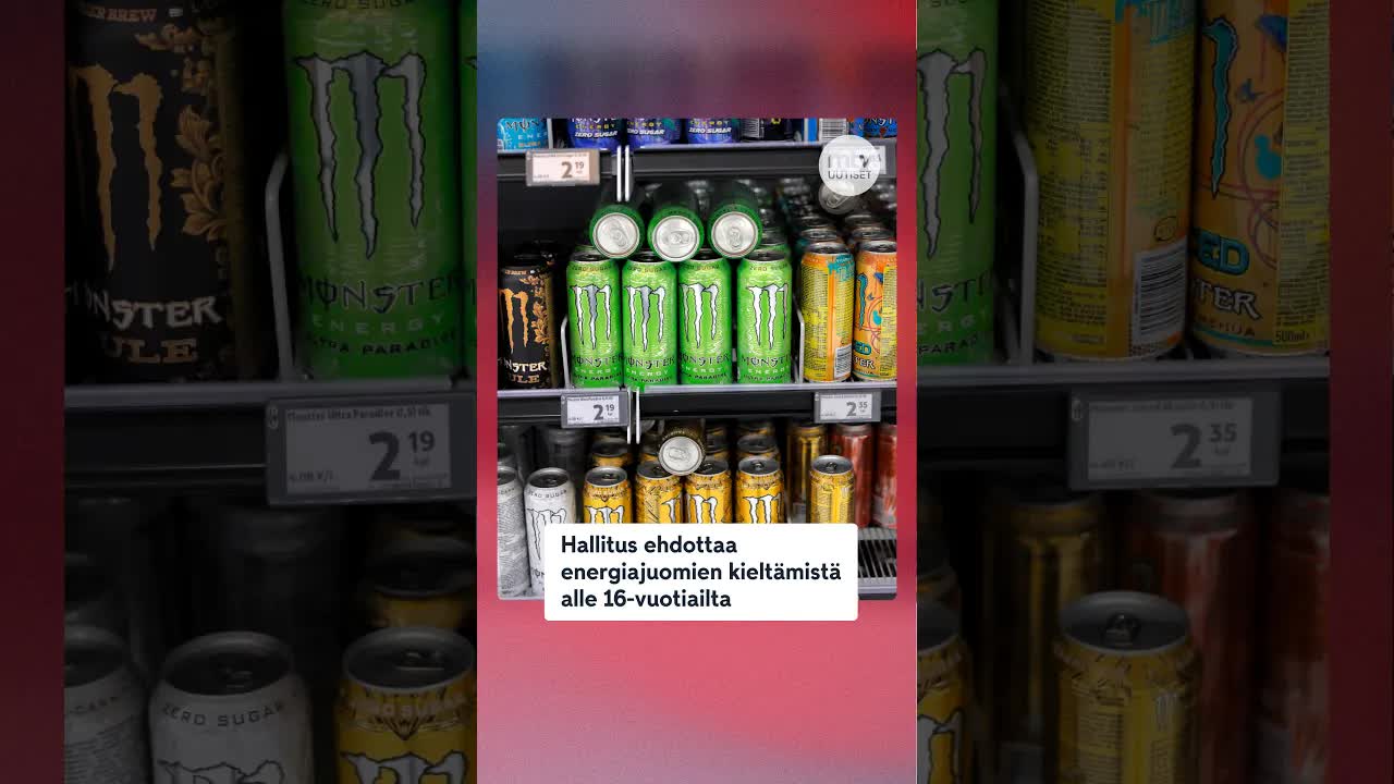 Hallitus ehdottaa energiajuomakieltoa nuorille