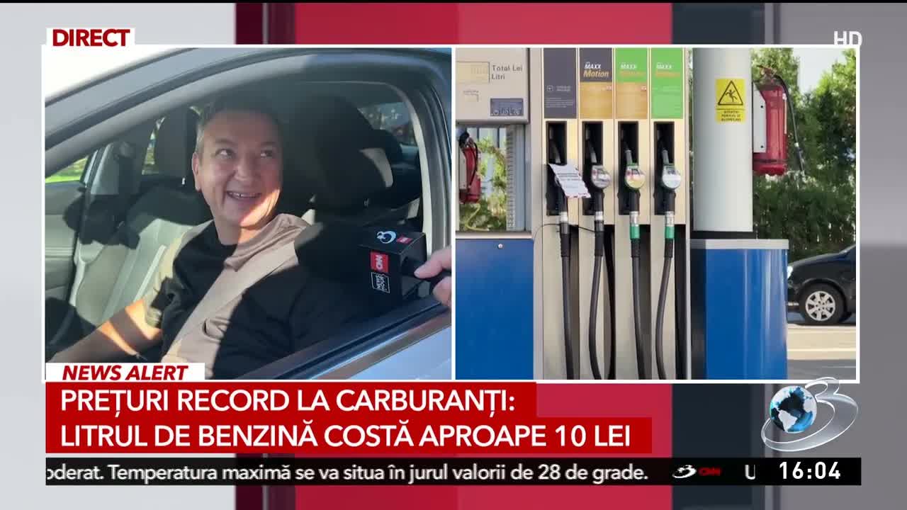 Prețul benzinei se apropie de 10 lei