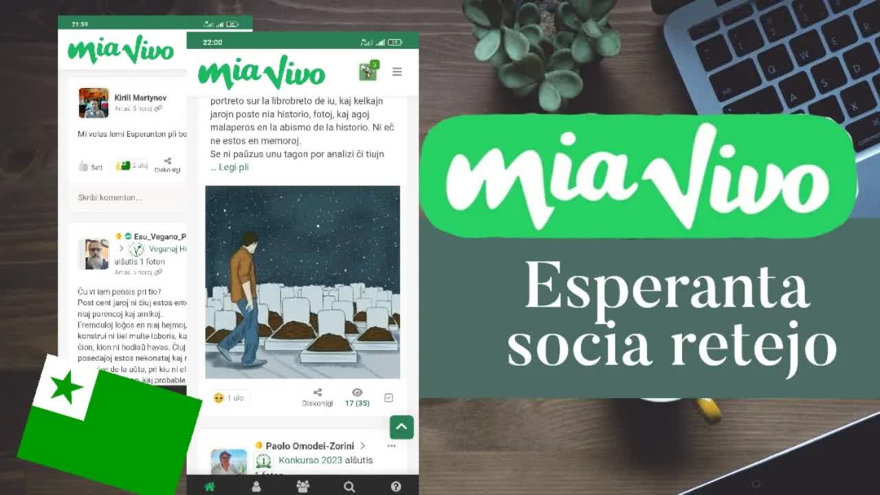 Mia Vivo: Esperanta socia retejo
