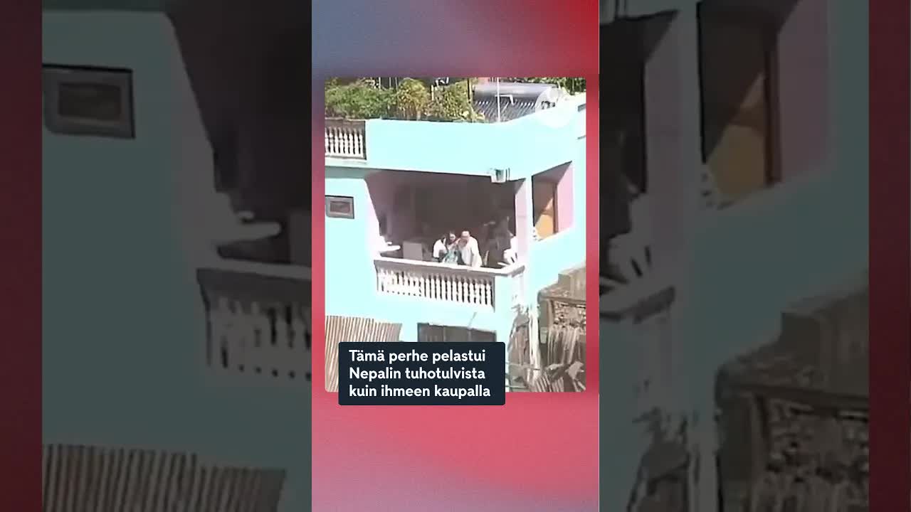 Perhe selvisi nepalin tuhoisista tulvista
