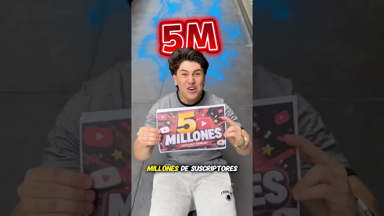 gracias por los 5 millones de suscriptores