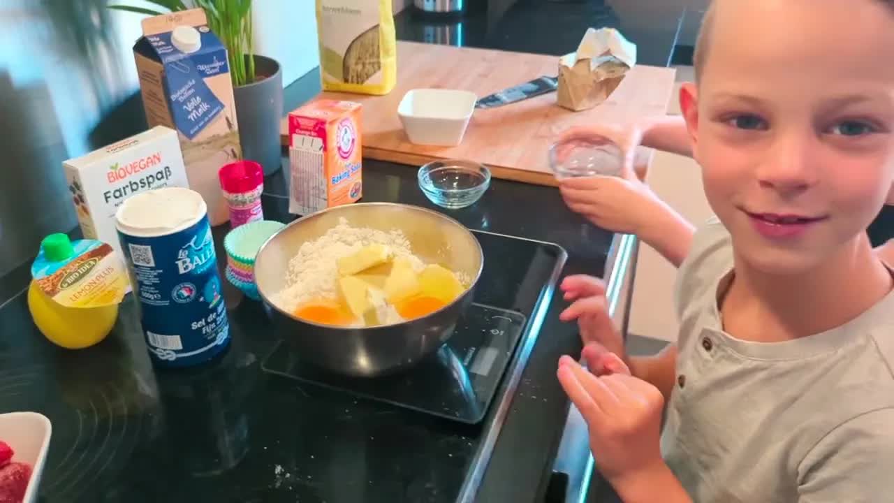 Biologische Cupcakes Bakken met het Gezin