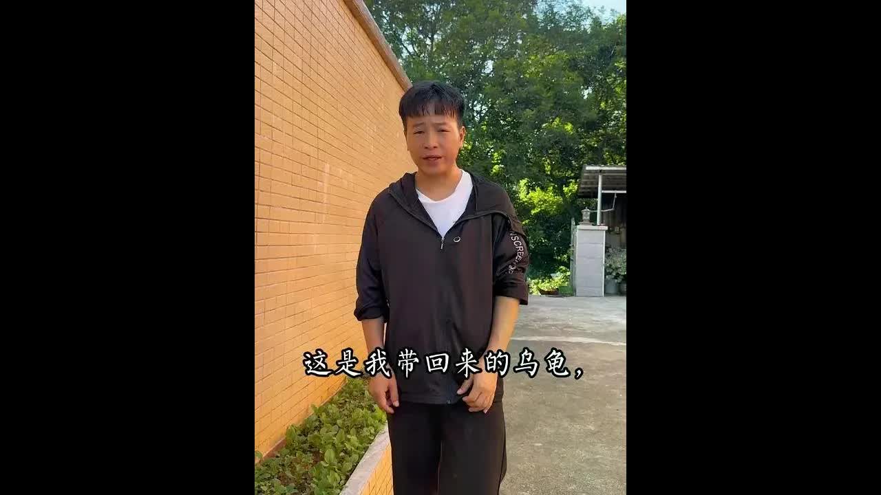 叔叔带回家的乌龟吓了孩子一跳