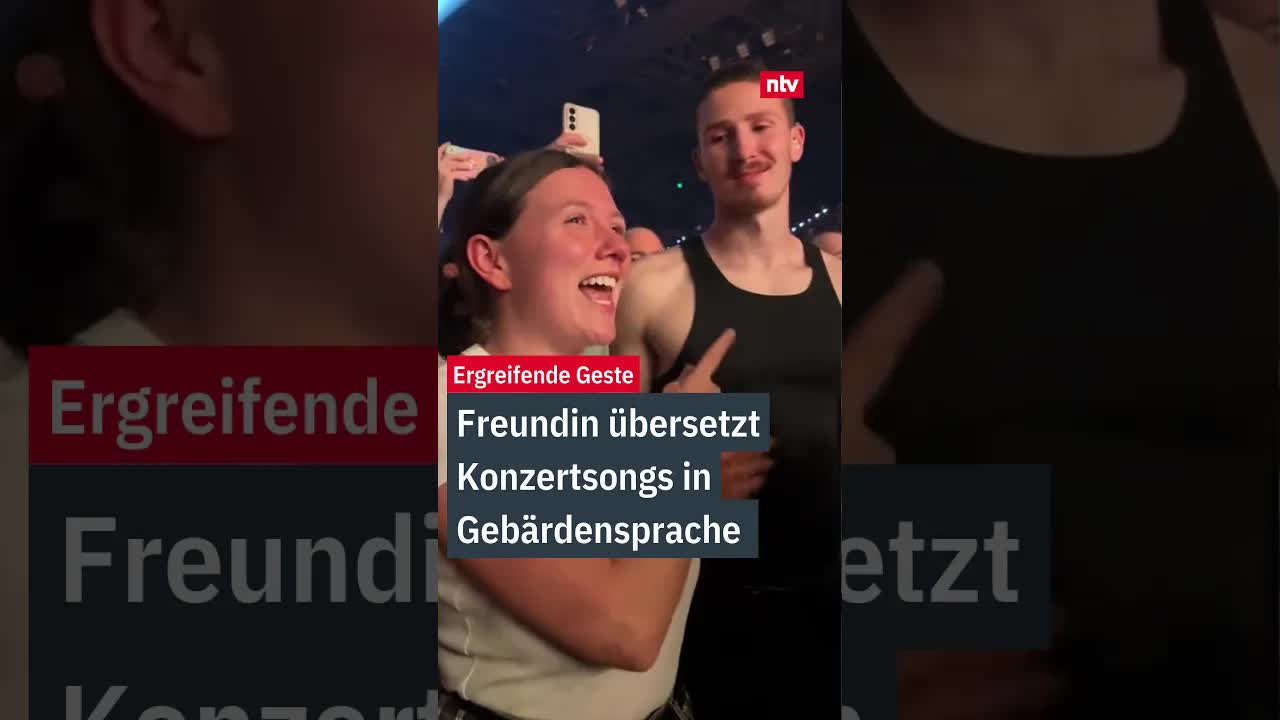 Gebärdensprache berührt Millionen beim Konzert