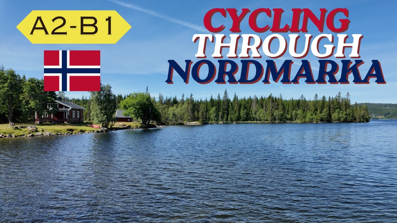 Sykler gjennom Nordmarka fra Grua til Oslo