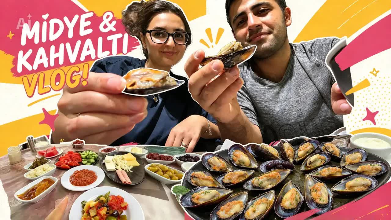 İzmir'de Kahvaltı ve Midye Yeme Gecesi