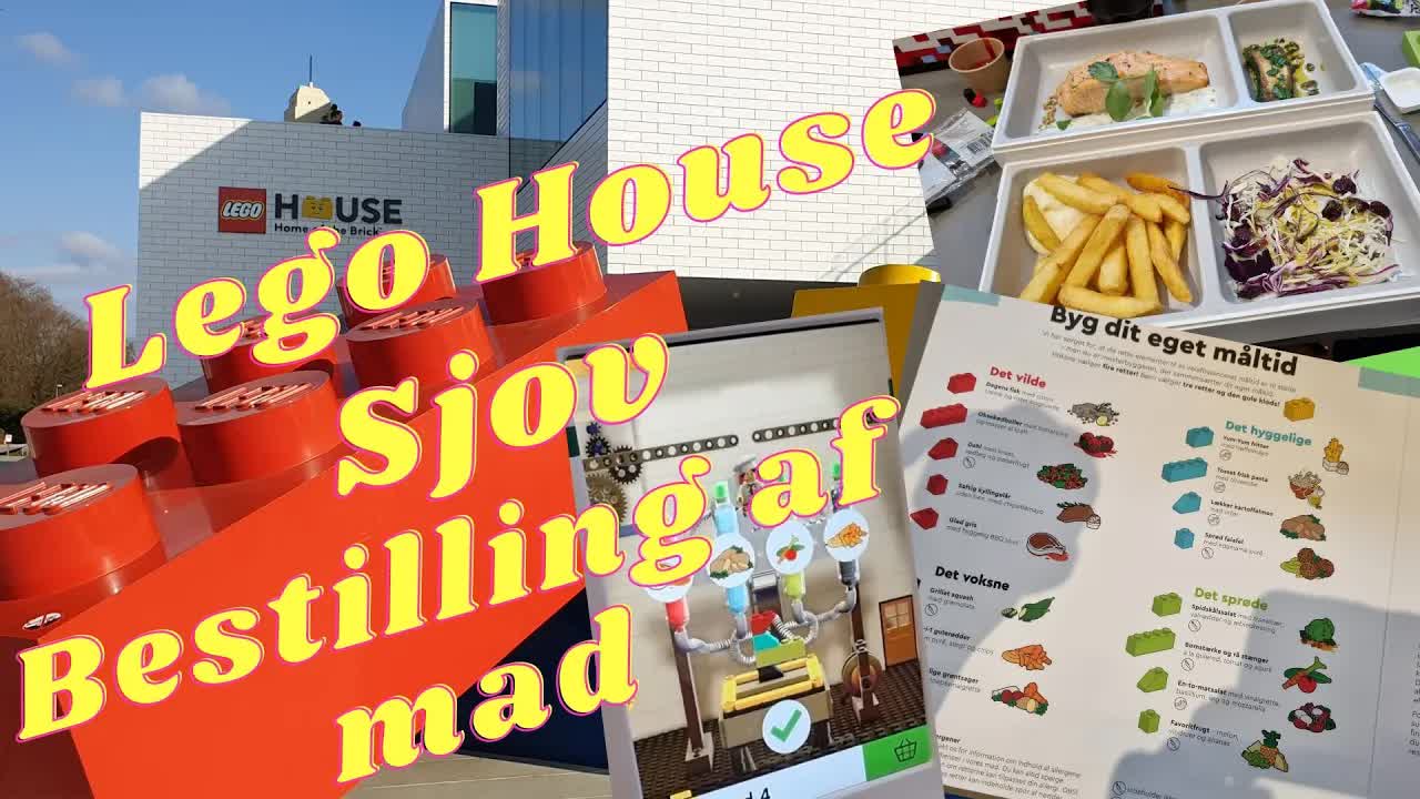 Bestilling af mad i Lego House med Legoklodser