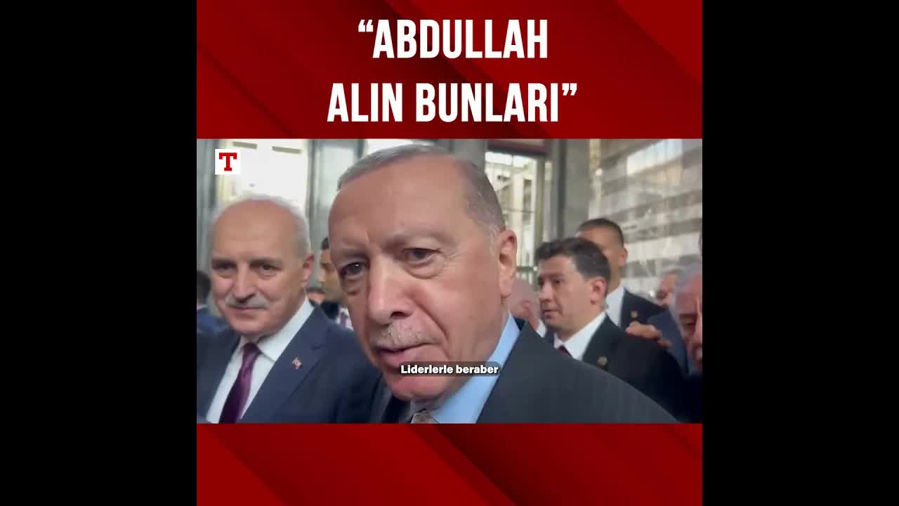 Cumhurbaşkanı Erdoğan ile gazeteci arasında samimi diyalog