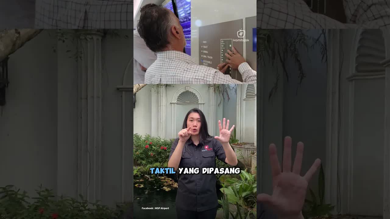 Peta Taktil di Bandara Minneapolis untuk Tunanetra