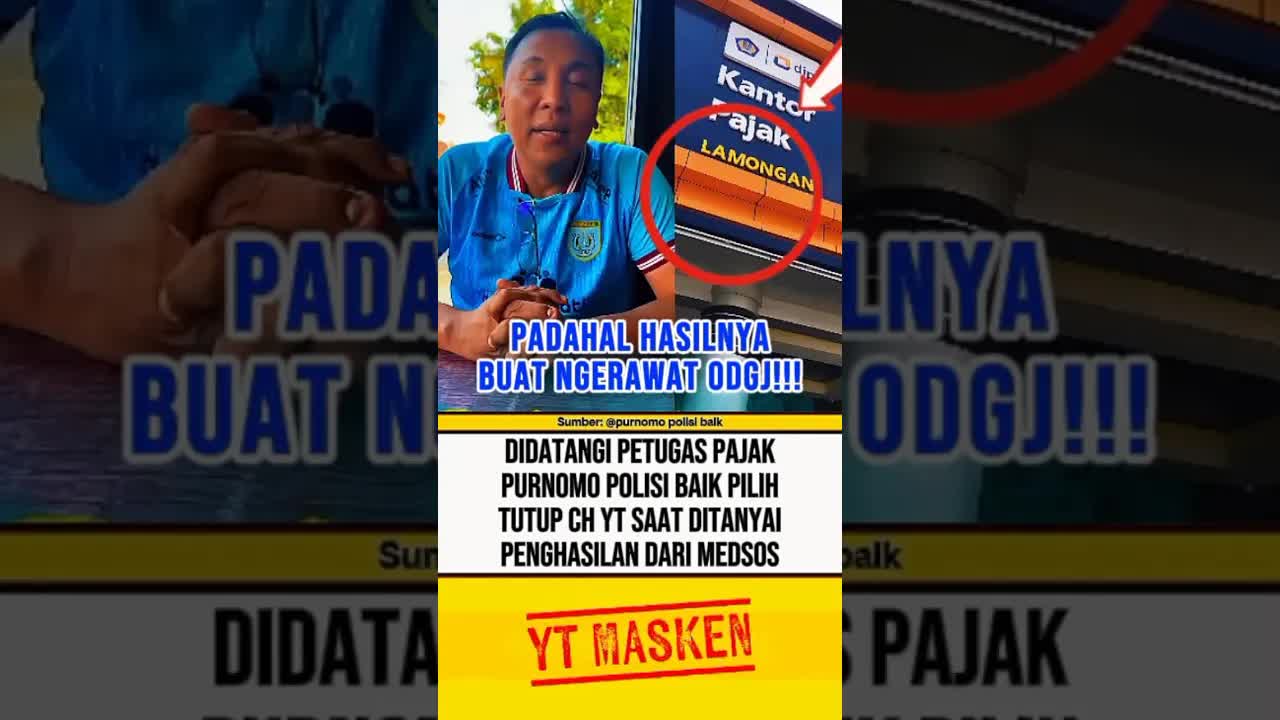 Pak Purnomo Jawab Petugas Pajak Soal Penghasilan Media Sosial