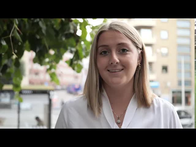 Sarah berättar om sin tid på Polhemsgymnasiet
