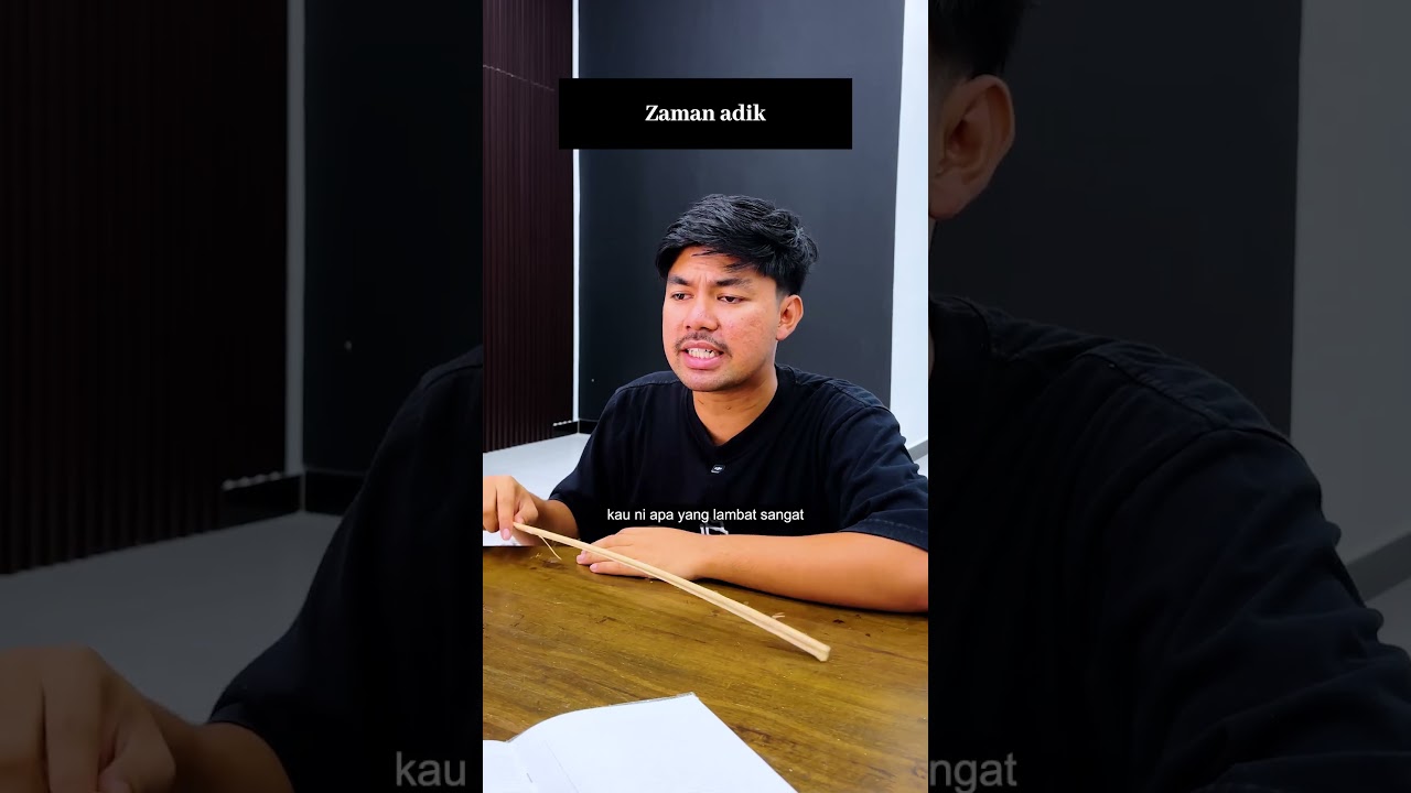 Mak Bapak Garang Ajar Anak Kerja Sekolah