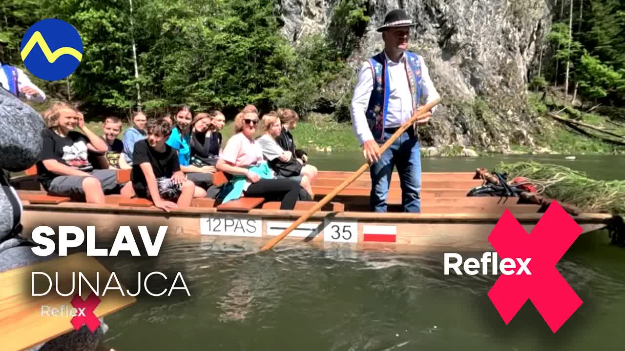Splav Dunajca na pltiach v Pieninách