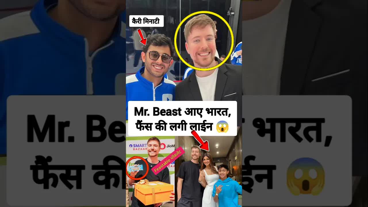 मिस्टर बीस्ट भारत आए, बॉलीवुड सितारों की लगी लाइन