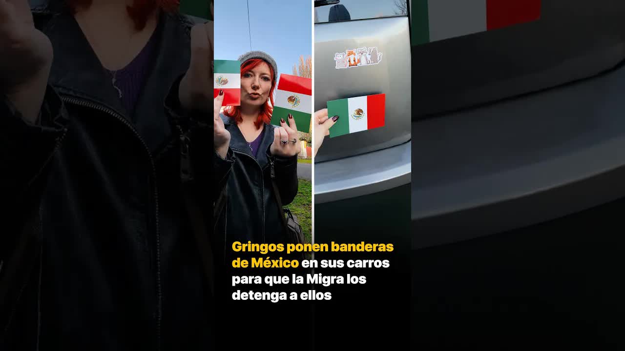 Gringos usan banderas de México para proteger a indocumentados