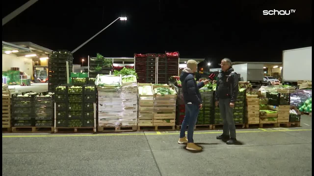 Der Wiener Großmarkt im Morgentau