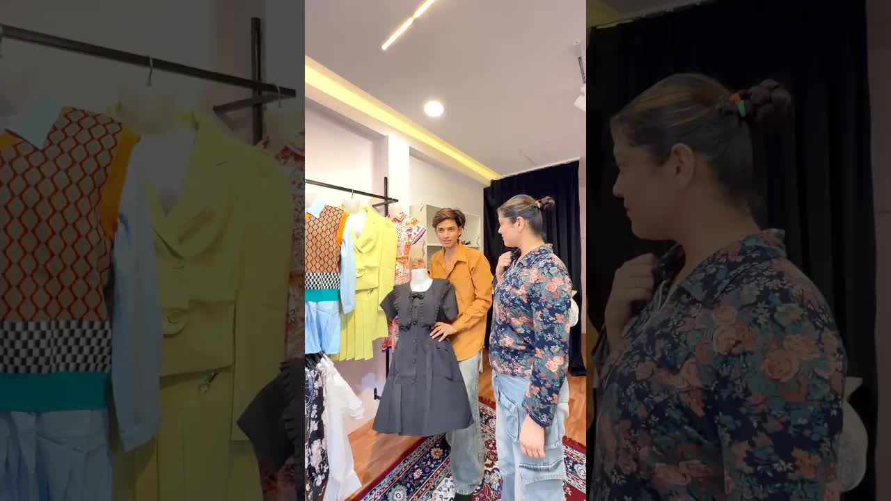 दुकानदार से ड्रेस पर बार्गेनिंग का मज़ाक