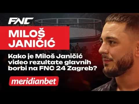 Miloš Janičić o FNC 24 i budućim mečevima