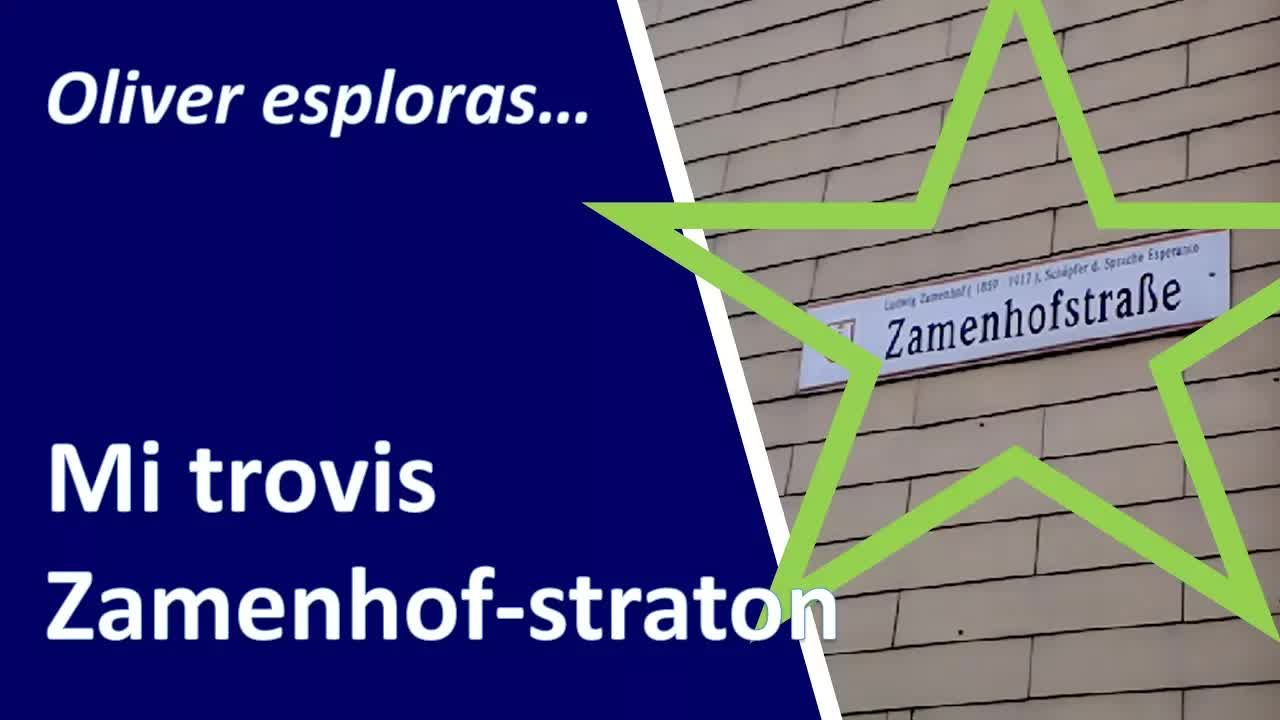 Mi trovis Zamenhof-straton en mia urbo