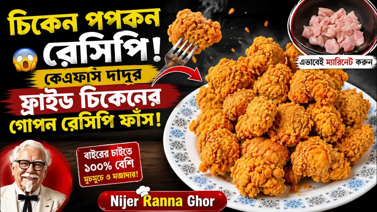 কেএফসি স্টাইল চিকেন পপকর্ন রেসিপি