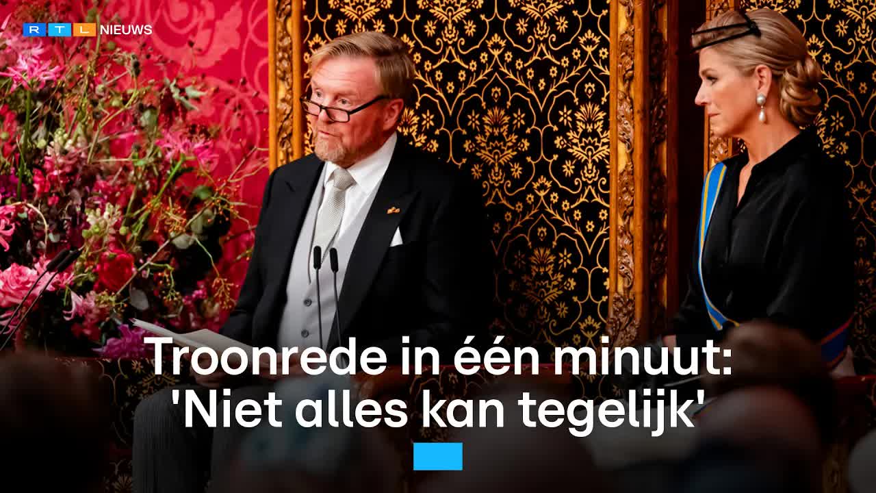 Koning oproep tot democratie en minder polarisatie