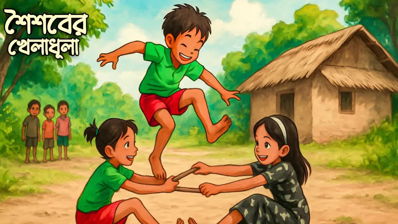 শৈশবের গ্রাম্য খেলাধুলার স্মৃতি