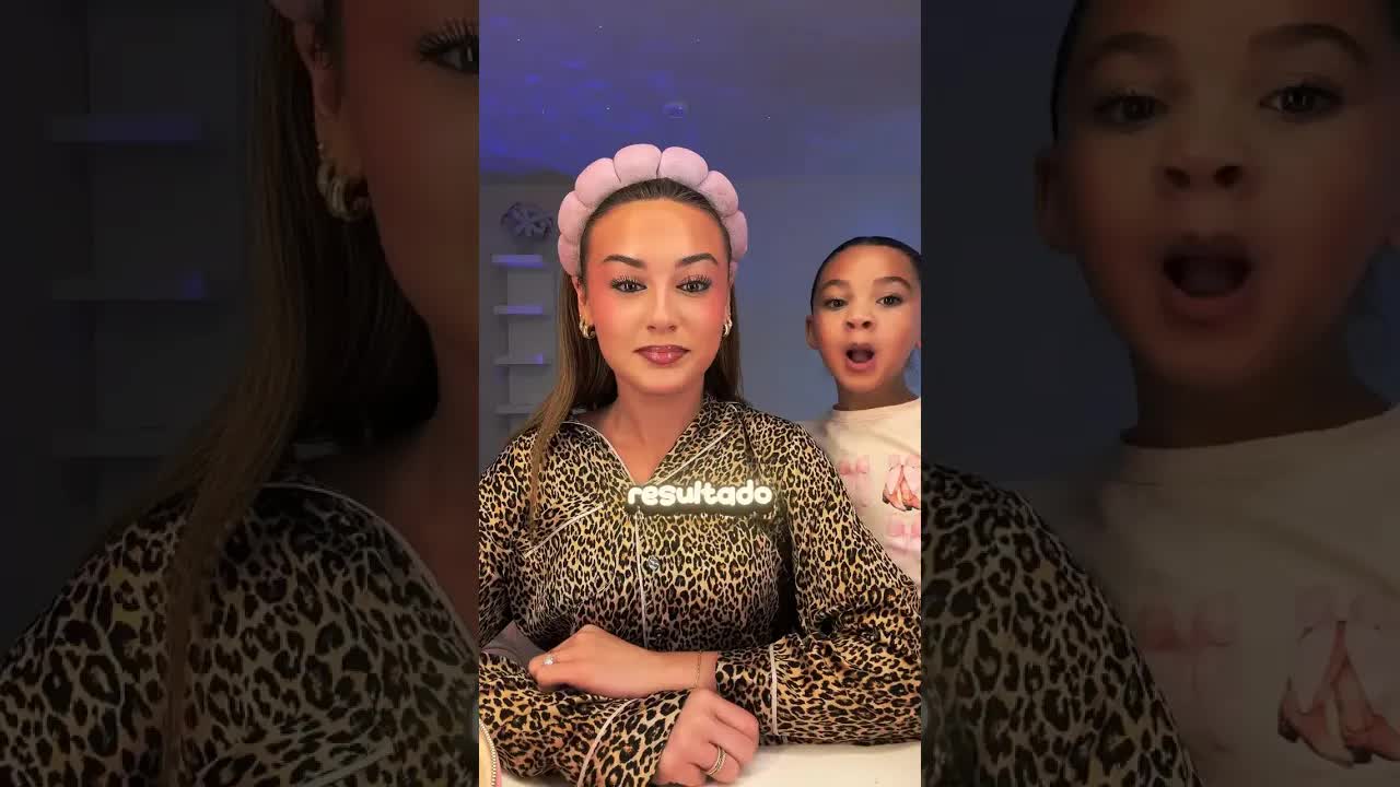 Maquiagem feita por menina de 5 anos