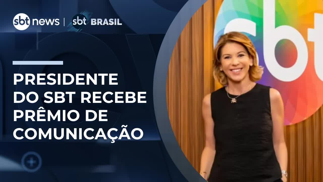 Daniela Abravanel recebe prêmio de comunicação