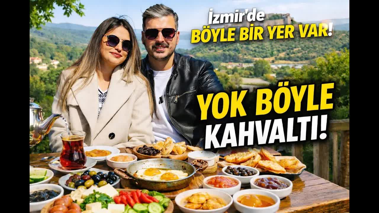 Aliağa'da Sakin Bir Kahvaltı ve Deniz Manzarası