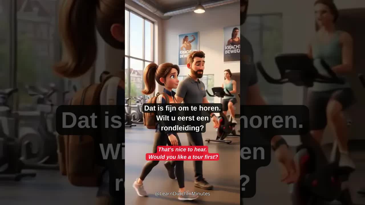 Eerste bezoek in de sportschool