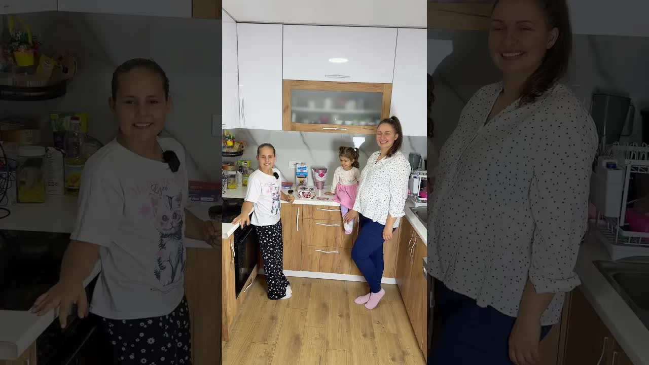 Anđela pravi sladoled za sestru Mariju
