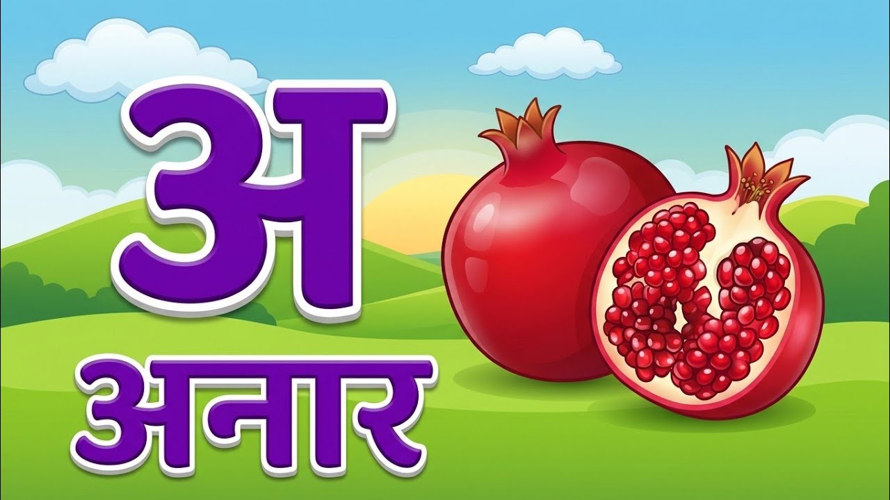 Hindi Alphabet Song for Kids: A se Anar