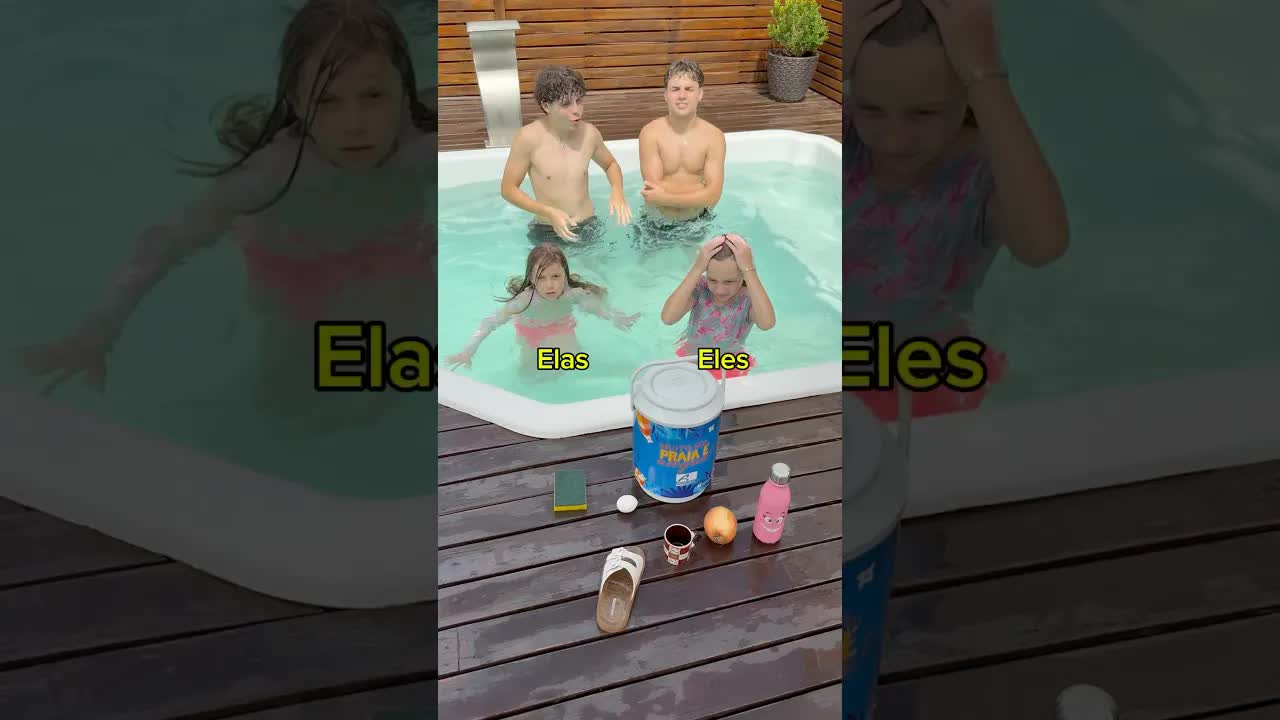 Desafio de Boia ou Afunda com Crianças
