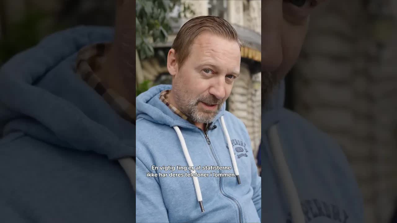 Statister på filmoptagelse i København