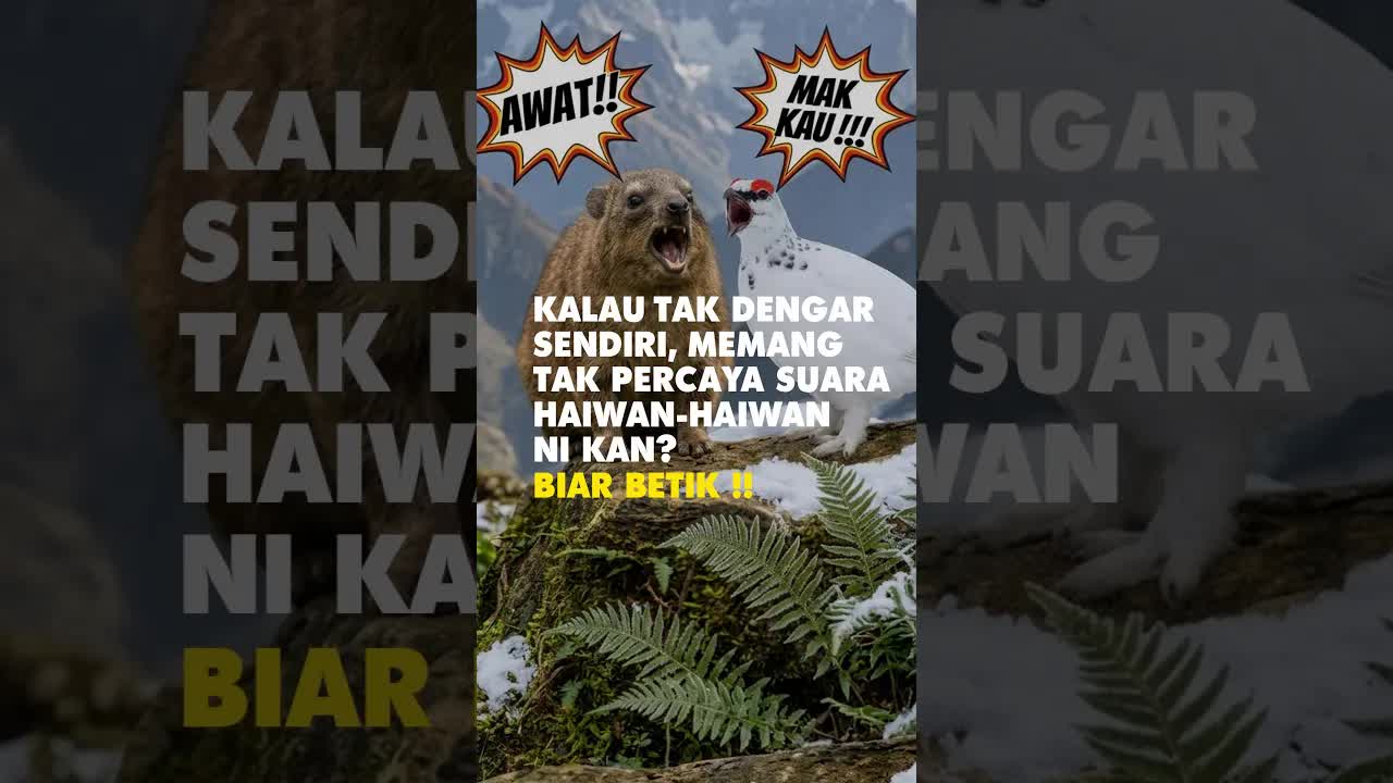Suara Haiwan Paling Pelik dan Comel